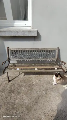banc à consolider et coussin de salon de jardin