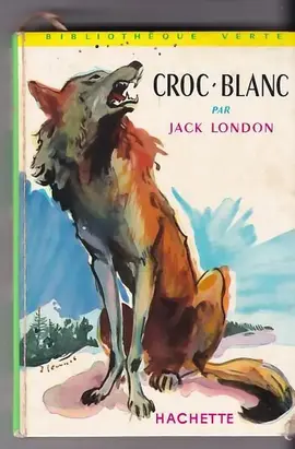 croc blanc ancien livre de bibliothèque verte