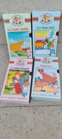 4 K7 vidéo enfant