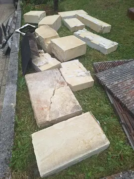 cheminée démontée