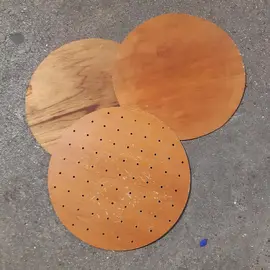 Lot de 3 plateaux en bois - Diamètre 39 cm