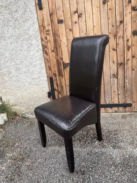 6 chaises Skaï