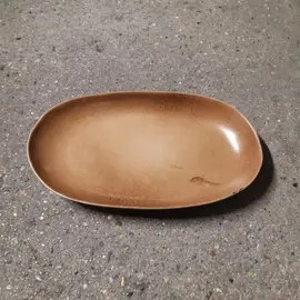 Plat en grés - Environ 35 cm de long