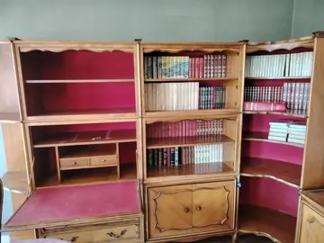 bibliothèque merisier