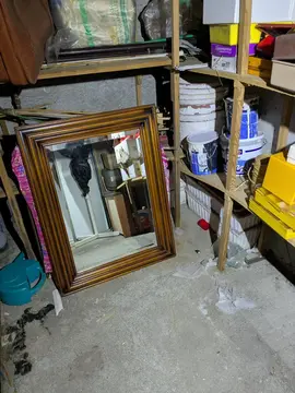 Miroir cadre bois