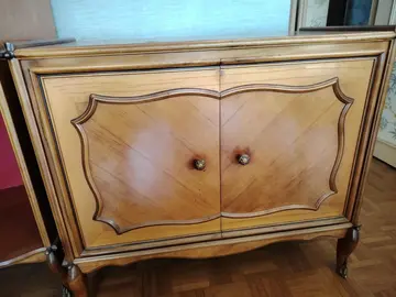 meuble bas merisier