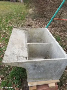 lavoir double en béton