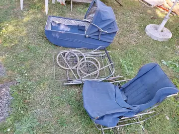landau et poussette combiné aubert