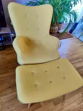 fauteuil avec repose pied