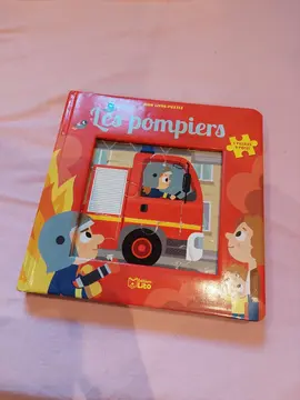 livre de puzzle 9 pièces sur le thème des pompiers