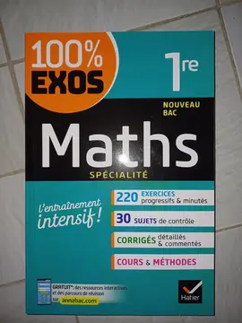 livre d'exercices de math de 1iere publié en 2020