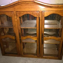 haut de buffet pin massif