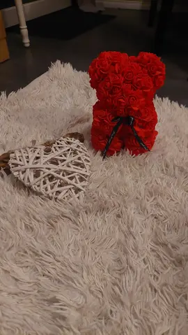 decoration coeur et ours rose