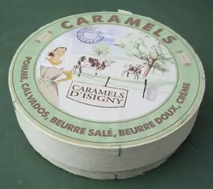 Boite de bonbons (vide) façon boite de camembert