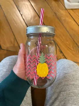 gourde / verre à paille en verre