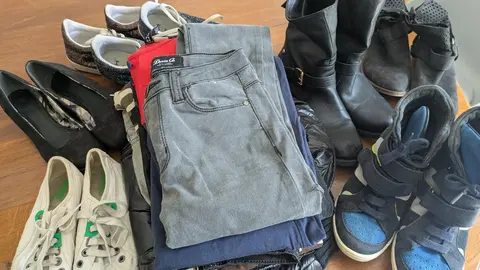 Lot de vêtements XS et chaussures 37