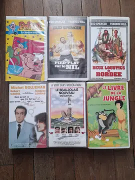 lot de 6 VHS