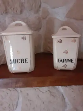 pots fariné, sucre