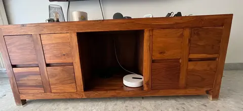 meuble tv bois exotique