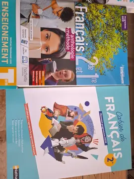 livre scolaire français 2de et 1e