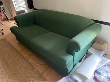 Canapé lit vert