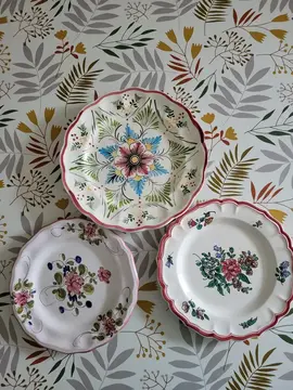 lot 3 assiettes