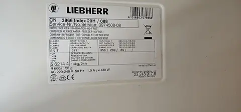 Réfrigérateur Congélateur LIEBHERR usagé
