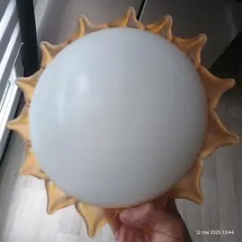 plafonnier "soleil" en verre