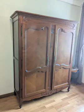 armoire merisier 2 portes