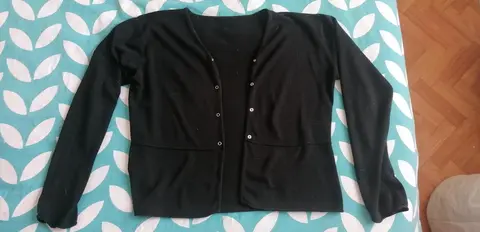 Gilet noir fait main