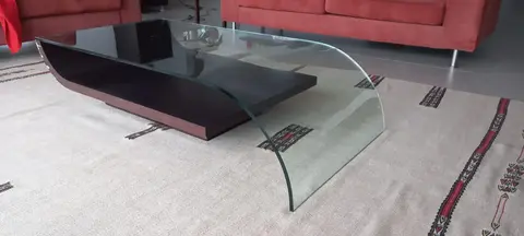 table de salon wenge et verre