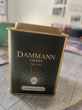 boîte à thé vide Damman verte annonce 1