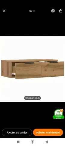 petite console suspendue