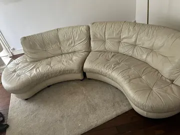 canapé cuir demi cercle