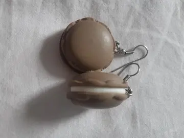 boucle d'oreilles macaron