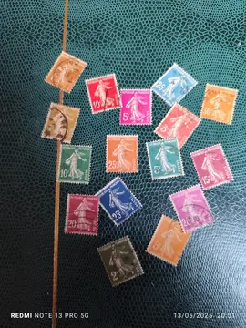 lot timbres France ''semeuses''