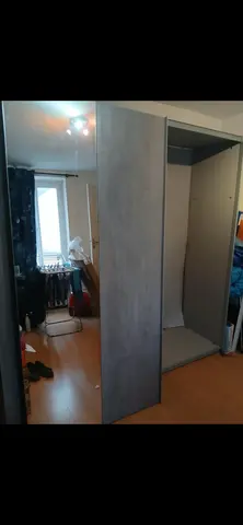 armoire bois et vitré