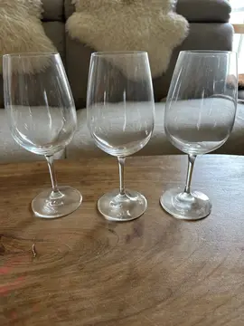 Lot de 3 grands verres vin rouge S&P