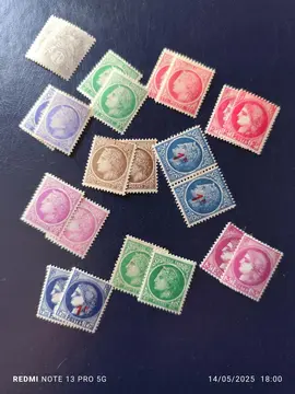 duo timbres neufs anciens francs