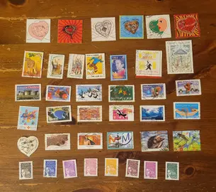 40 timbres - Lot pour Sophie