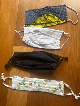 lot de masques en tissu
