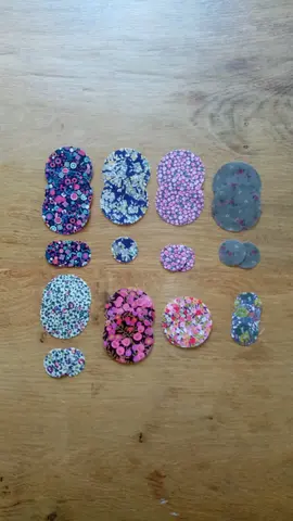 Lot de confettis/patch en tissu