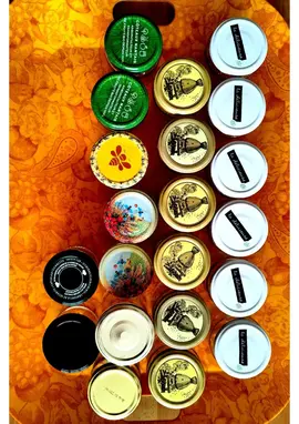 Petits pots en verre avec couvercle en métal (sans étiquette)