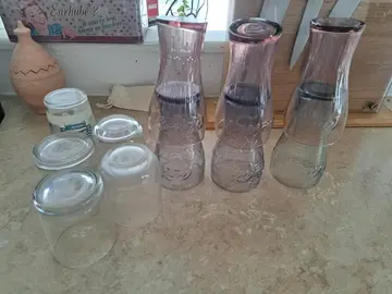 lot de verres coca et autres