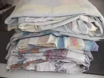 Lot de 3 draps plats 1 personne