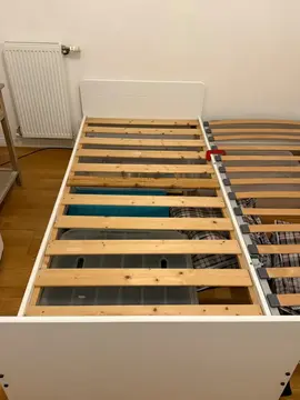 2 lits de 90 gigognes avec sommier