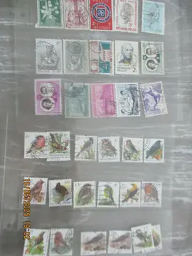 33 timbres oblitérés de Belgique