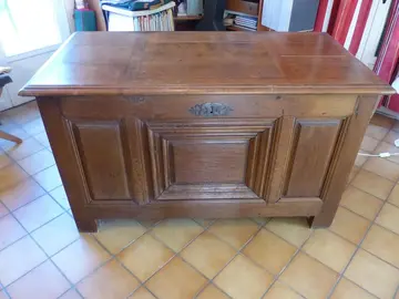 Bureau rustique chêne avec tiroirs.