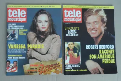 4 Magazines Télé Moustique 90's