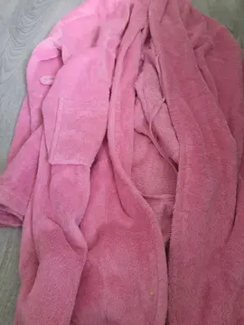 Peignoire rose taille l femme
